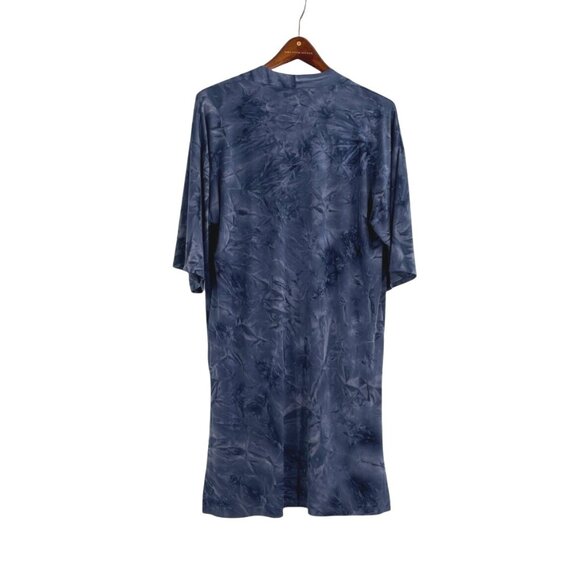 Ciara Sun Woo XS Womens Open Front Tie-Dye Duster Cardigan Blue Lightweight - Picture 2 of 7
